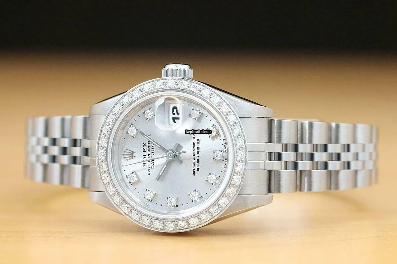 Distinctive Replica Rolex Lady-datejust 69174 Caliber 2135 Automatic Movement 26mm Steel Case Womens Watch - Image 3