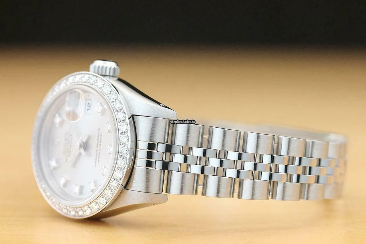 Distinctive Replica Rolex Lady-datejust 69174 Caliber 2135 Automatic Movement 26mm Steel Case Womens Watch - Image 4