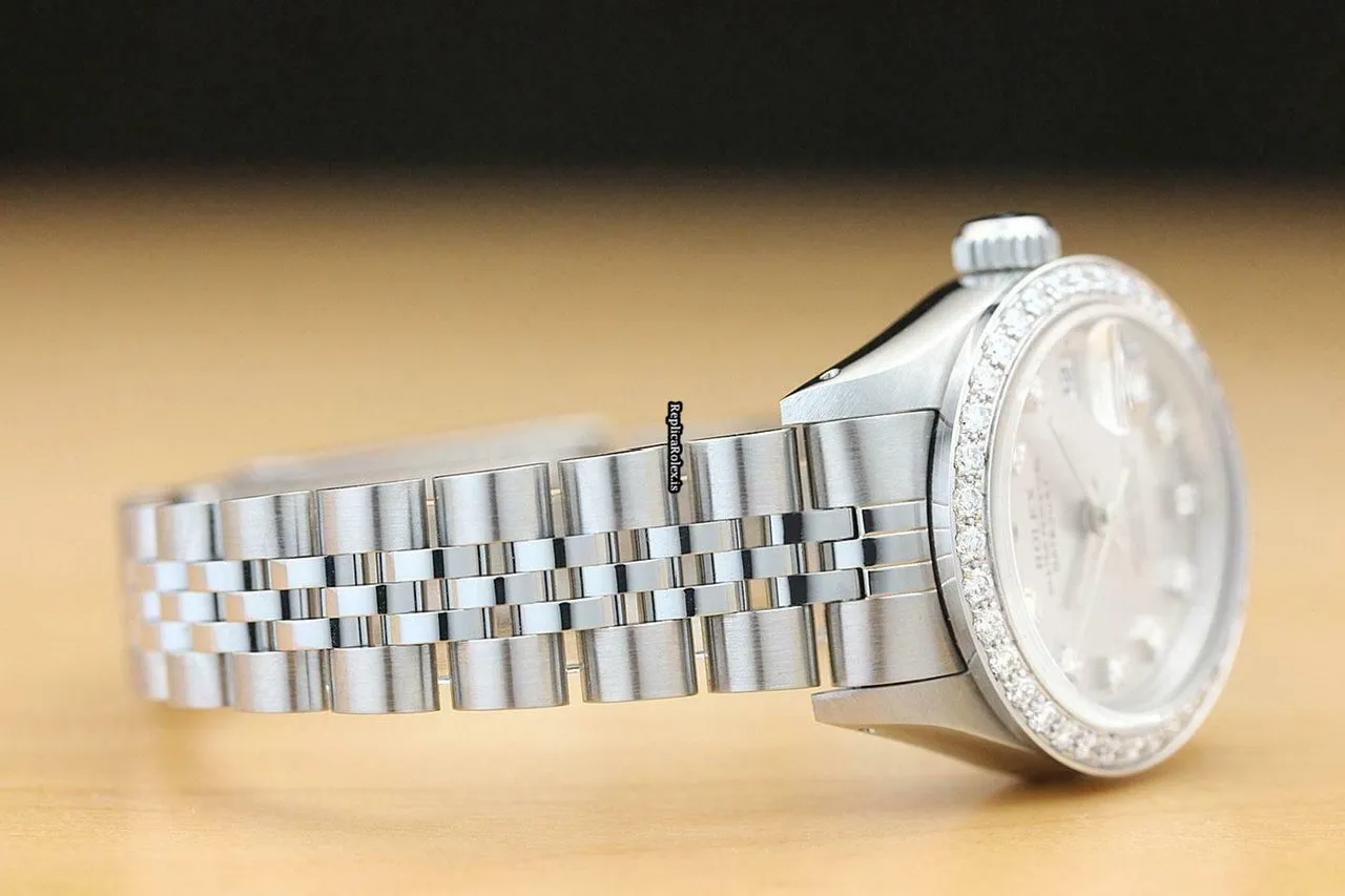 Distinctive Replica Rolex Lady-datejust 69174 Caliber 2135 Automatic Movement 26mm Steel Case Womens Watch - Image 7