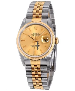 Top Fakes Rolex Datejust Self Winding Automatic 36mm Gold/steel Case Mens/unisex Watch