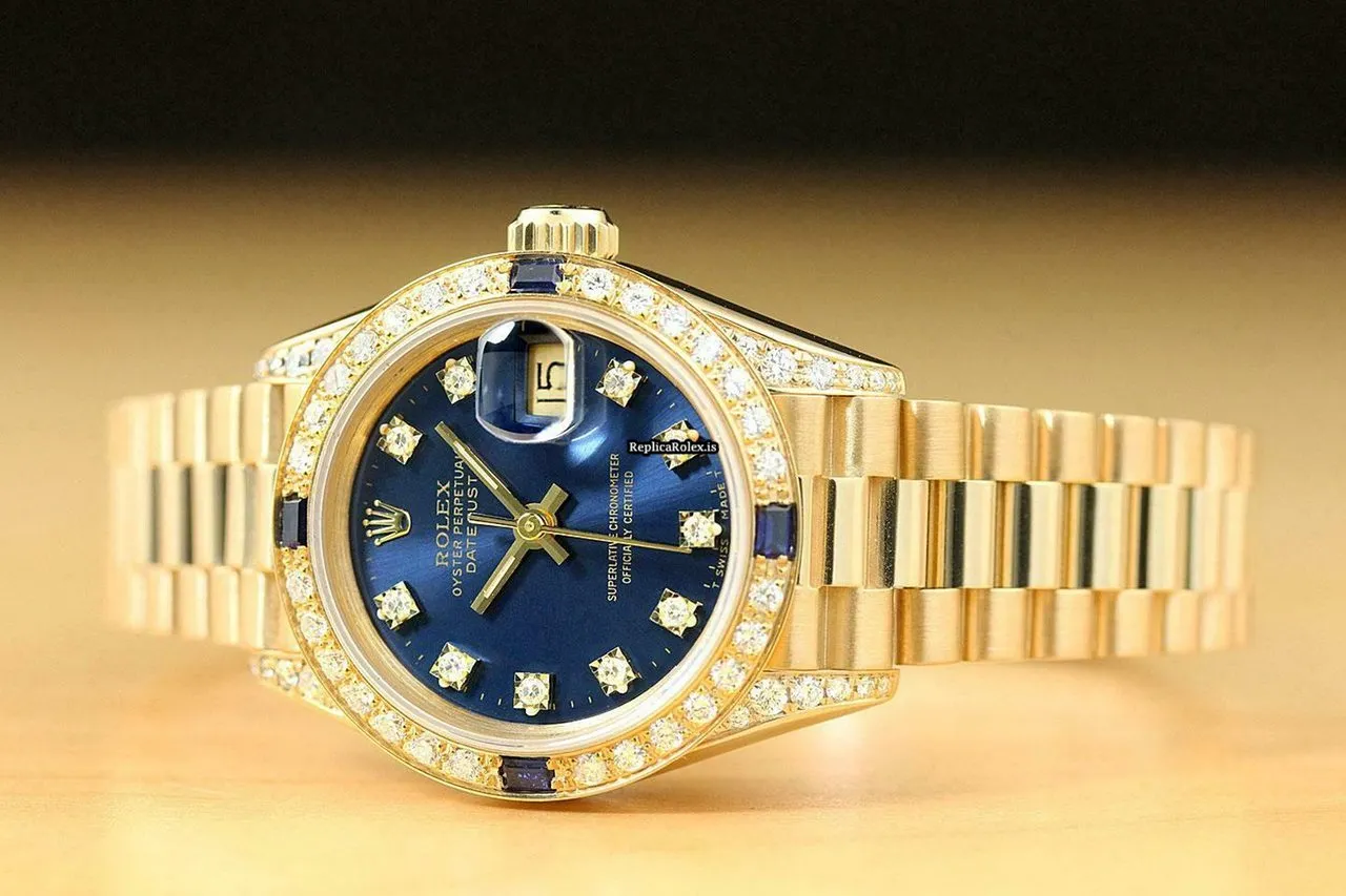 Aaa Replica Rolex Lady-datejust 69178 Caliber 2135 Automatic Movement 26mm Yellow Gold Case Womens Watch - Image 2