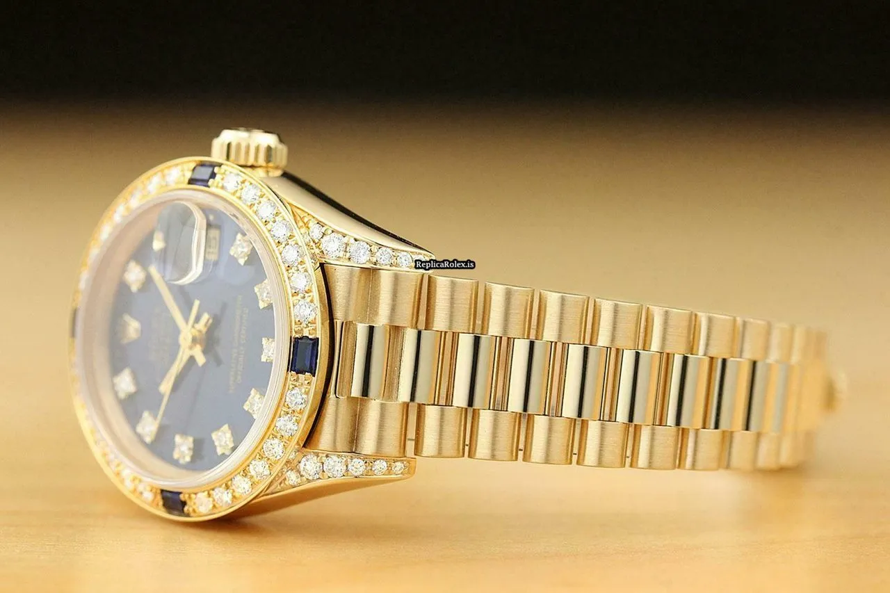 Aaa Replica Rolex Lady-datejust 69178 Caliber 2135 Automatic Movement 26mm Yellow Gold Case Womens Watch - Image 4