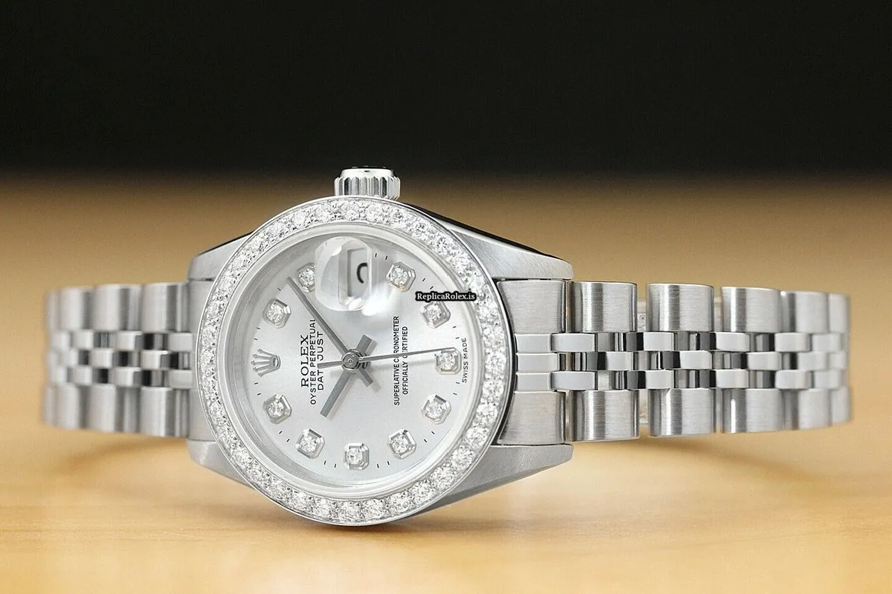 Affordable Replica Rolex Lady-datejust 69174 Caliber 2135 Automatic Movement 26mm Steel Case Womens Watch - Image 2