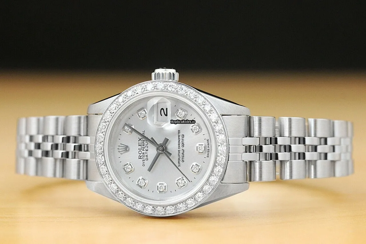 Affordable Replica Rolex Lady-datejust 69174 Caliber 2135 Automatic Movement 26mm Steel Case Womens Watch - Image 3