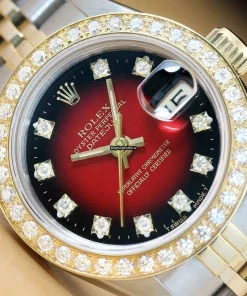 Superb Fake Rolex Lady-datejust 69173 Caliber 2135 Automatic Movement 26mm Steel Case Womens Watch