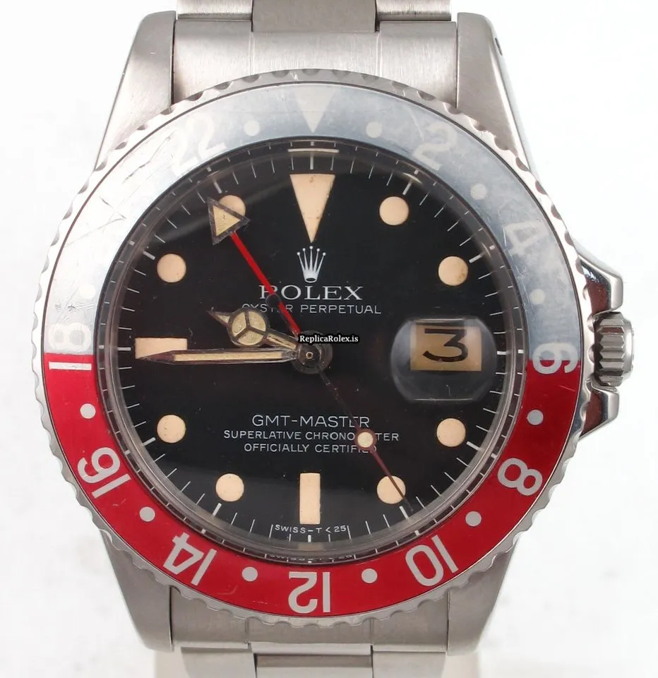 Inexpensive Replica Rolex Gmt-master 1675 Caliber 1570 Automatic Movement 40mm Steel Case Mens/unisex Watch