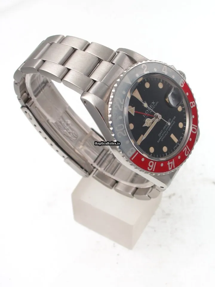 Inexpensive Replica Rolex Gmt-master 1675 Caliber 1570 Automatic Movement 40mm Steel Case Mens/unisex Watch - Image 3