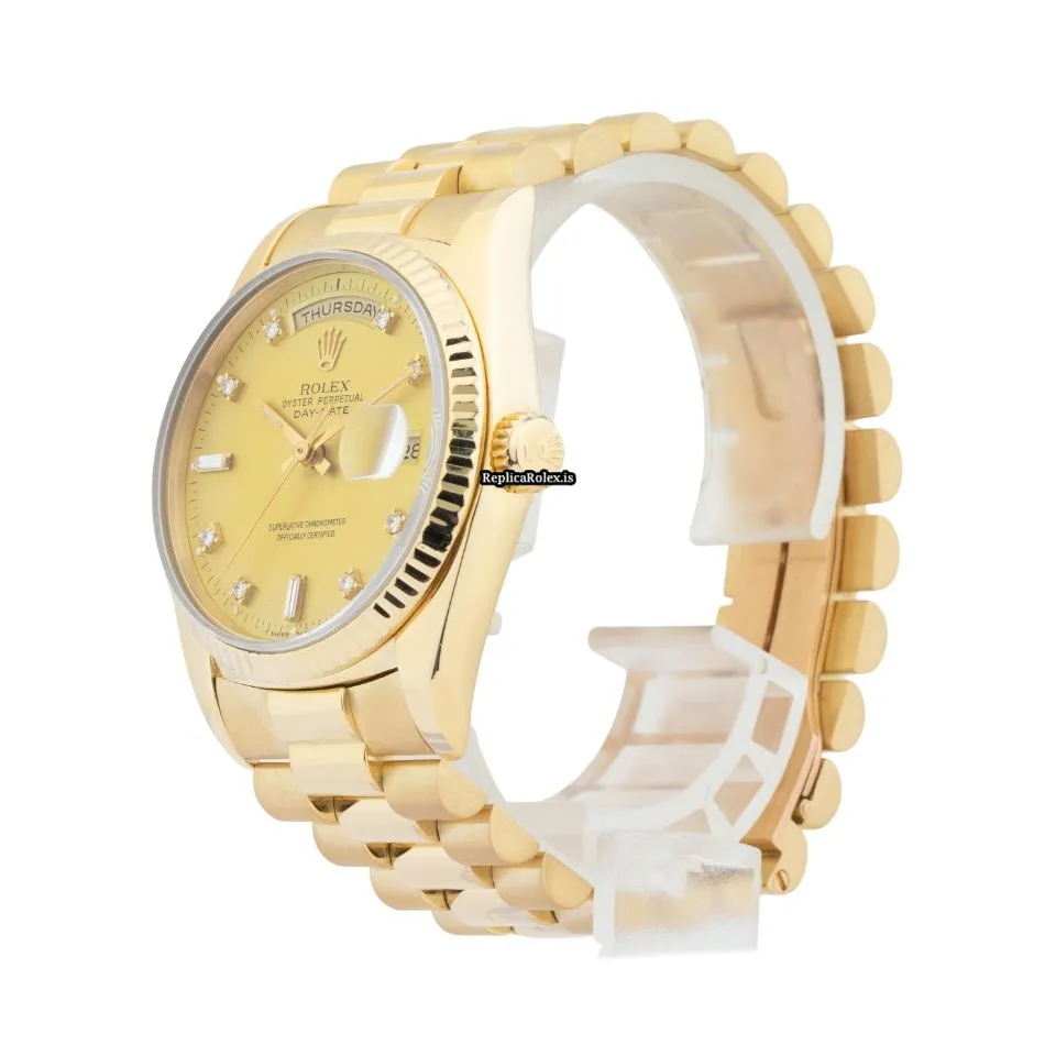 Mind-boggling Replica Rolex Day-date 36 18238 Caliber 3155 Automatic Movement 36mm Yellow Gold Case Mens/unisex Watch - Image 2