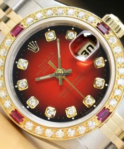 Offering Copy Rolex Lady-datejust 69173 Caliber 2135 Automatic Movement 26mm Steel Case Womens Watch