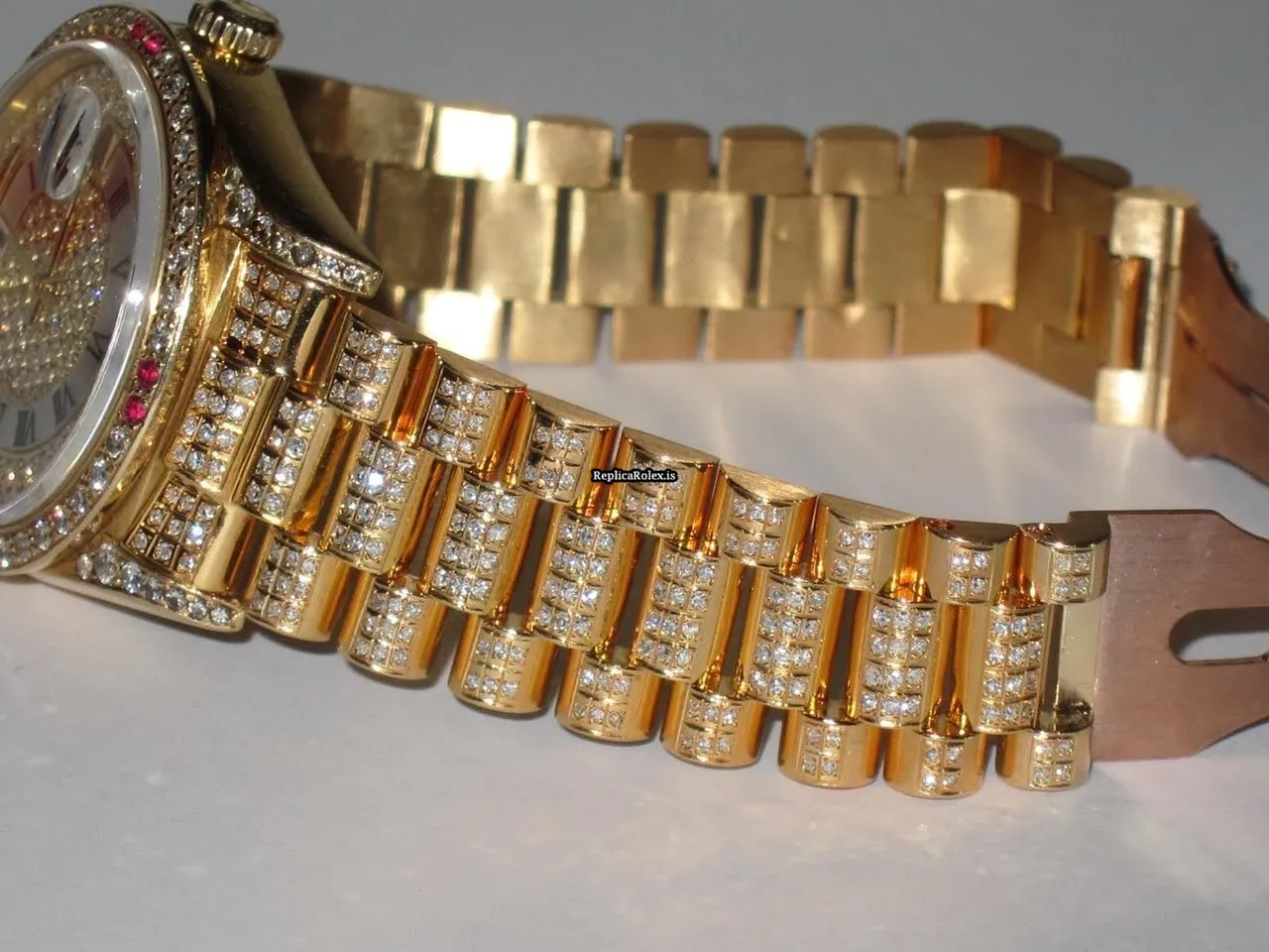 Wonderful Replica Rolex Day-date Self Winding Automatic 36mm Yellow Gold Case Mens/unisex Watch - Image 6