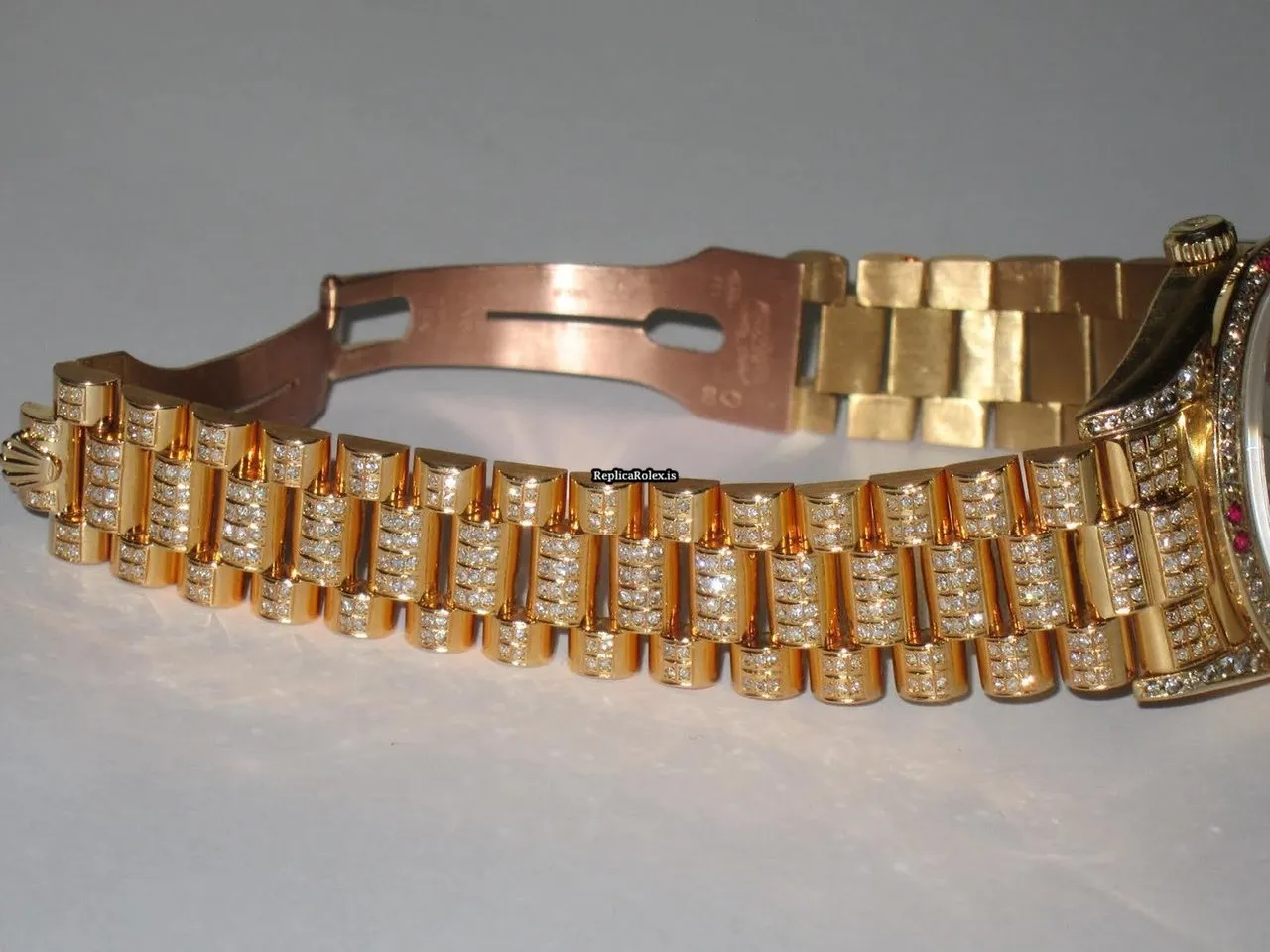 Wonderful Replica Rolex Day-date Self Winding Automatic 36mm Yellow Gold Case Mens/unisex Watch - Image 7