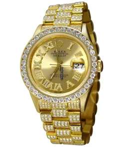 Incredible Fake Rolex Datejust 68278 Self Winding Automatic 31mm Yellow Gold Case Womens Watch