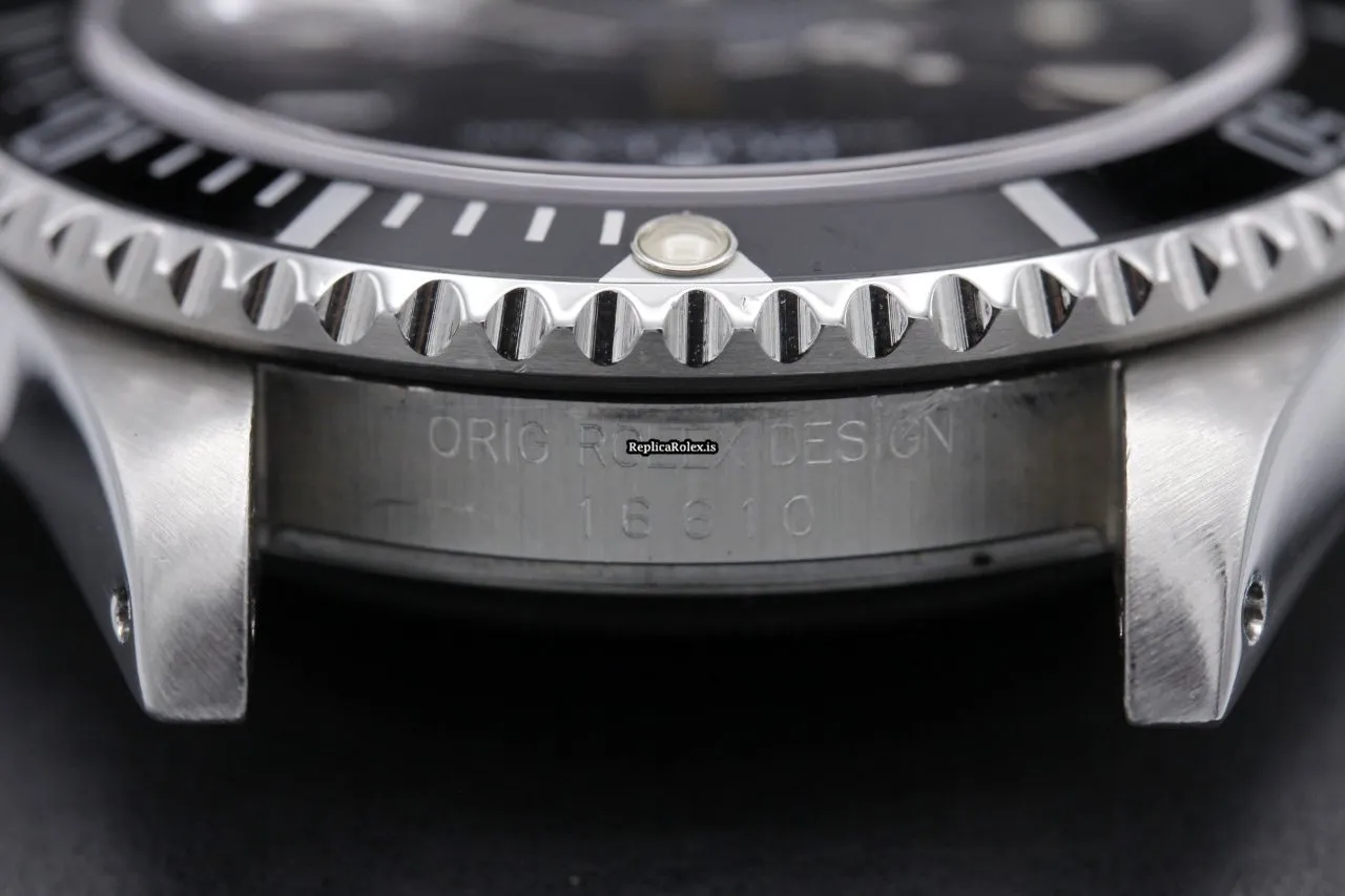 Excellent Fake Rolex Submariner Date 16610 40mm Steel Case Watch - Image 12