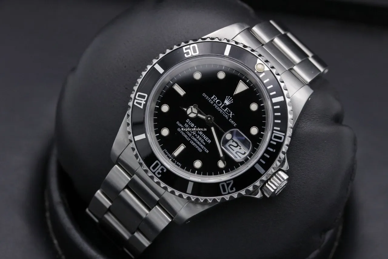 Excellent Fake Rolex Submariner Date 16610 40mm Steel Case Watch - Image 14