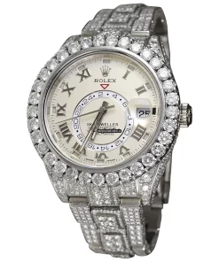 Trustworthy Copies Rolex Sky-dweller 326939 Caliber 9001 Automatic Movement 42mm White Gold Case Mens/unisex Watch