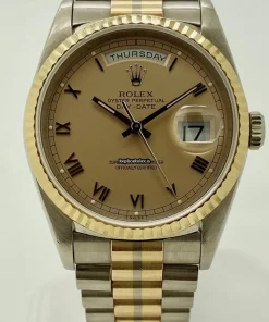 Offering Fake Rolex Day-date 36 18239b Caliber 3155 Automatic Movement 36mm White Gold Case Mens/unisex Watch