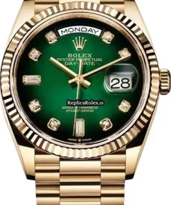 Incredible Fake Rolex Day-date 36 128238 Automatic Movement 36mm Yellow Gold Case Watch
