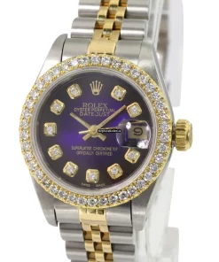 Swiss Fake Rolex Lady-datejust 69173 Caliber 2135 Automatic Movement 26mm Steel Case Womens Watch