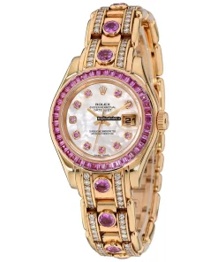 Discount Replica Rolex Pearlmaster 69308 Self-winding Automatic 29mm Yellow Gold Case Womens Watch