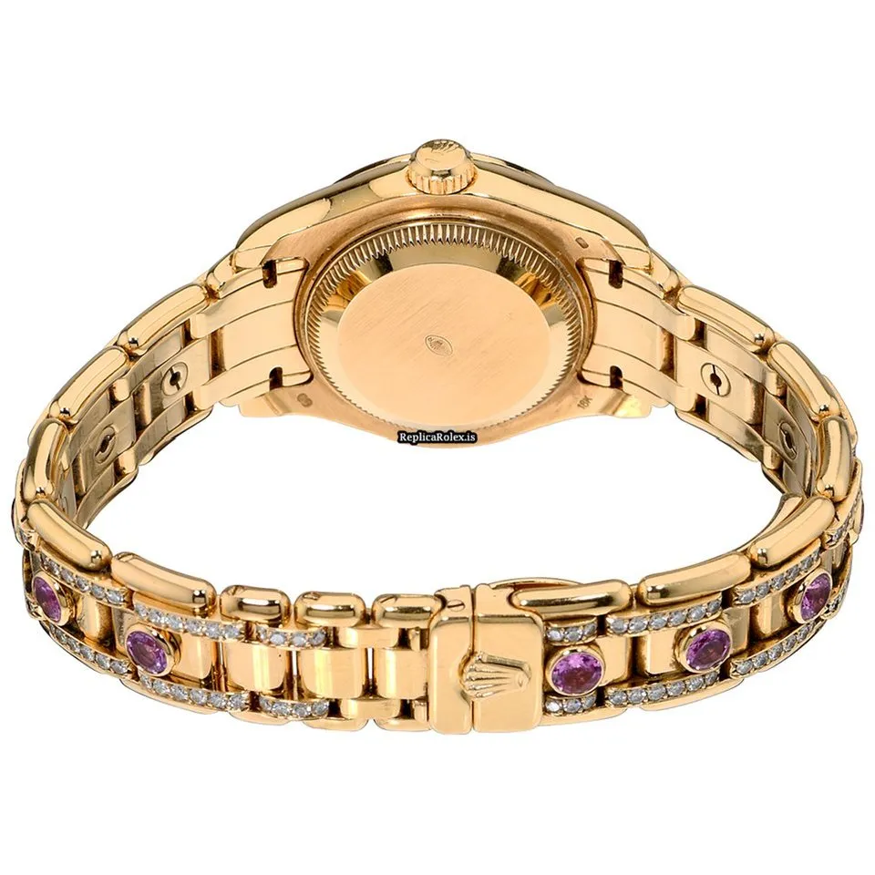 Discount Replica Rolex Pearlmaster 69308 Self-winding Automatic 29mm Yellow Gold Case Womens Watch - Image 7