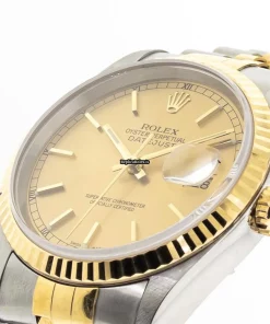 Fantastic Fake Rolex Datejust 16233 Caliber 3135 Automatic Movement 36mm Gold/steel Case Mens/unisex Watch
