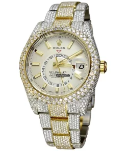 Design Replica Rolex Sky-dweller 326933 Caliber 9001 Automatic Movement 42mm Gold/steel Case Mens/unisex Watch