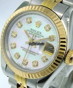 Fabulous Replica Rolex Lady-datejust 69173 Automatic Movement 26mm Gold/steel Case Womens Watch