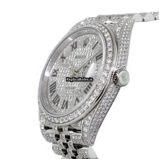 Lovely Fake Rolex Datejust 126300 Automatic Movement 41mm Steel Case Watch - Image 3