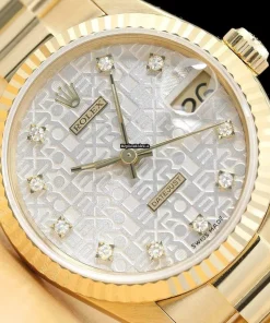 Lovely Replica Rolex Datejust 68278 Caliber 2135 Automatic Movement 31mm Yellow Gold Case Watch