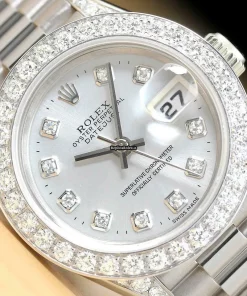Appealing Clone Rolex Lady-datejust 69179 Caliber 2135 Automatic Movement 26mm White Gold Case Womens Watch