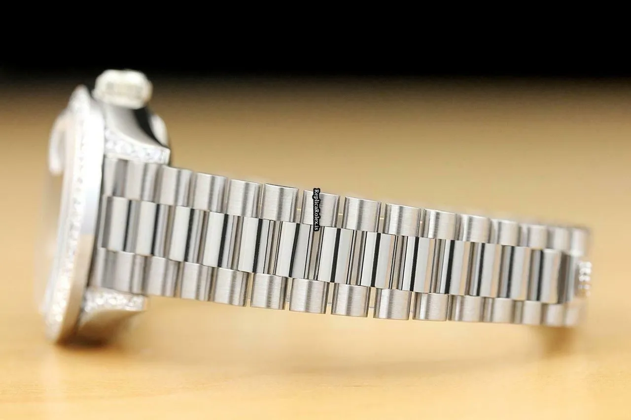 Appealing Clone Rolex Lady-datejust 69179 Caliber 2135 Automatic Movement 26mm White Gold Case Womens Watch - Image 4