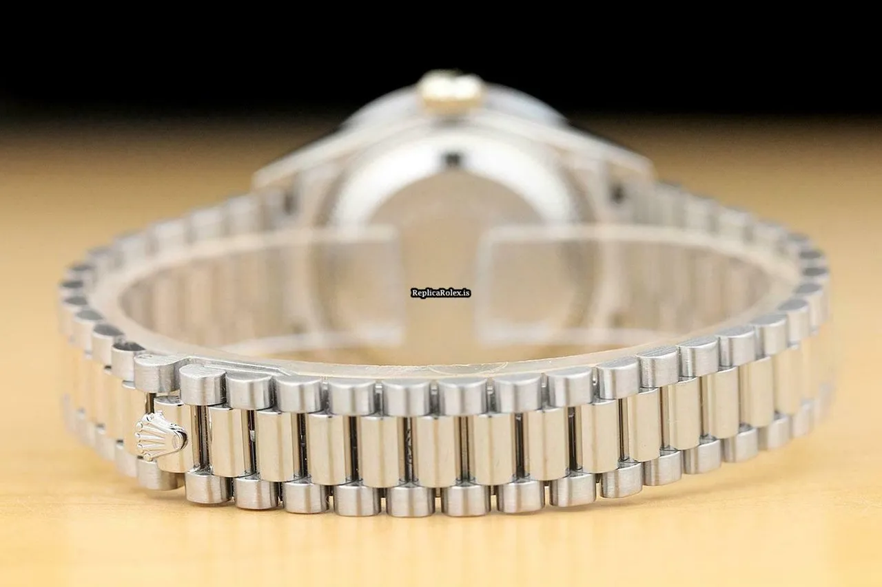 Appealing Clone Rolex Lady-datejust 69179 Caliber 2135 Automatic Movement 26mm White Gold Case Womens Watch - Image 6