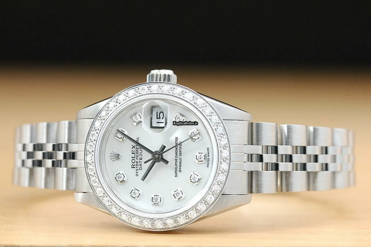 Attractive Copies Rolex Lady-datejust 69174 Caliber 2135 Automatic Movement 26mm Steel Case Womens Watch - Image 3