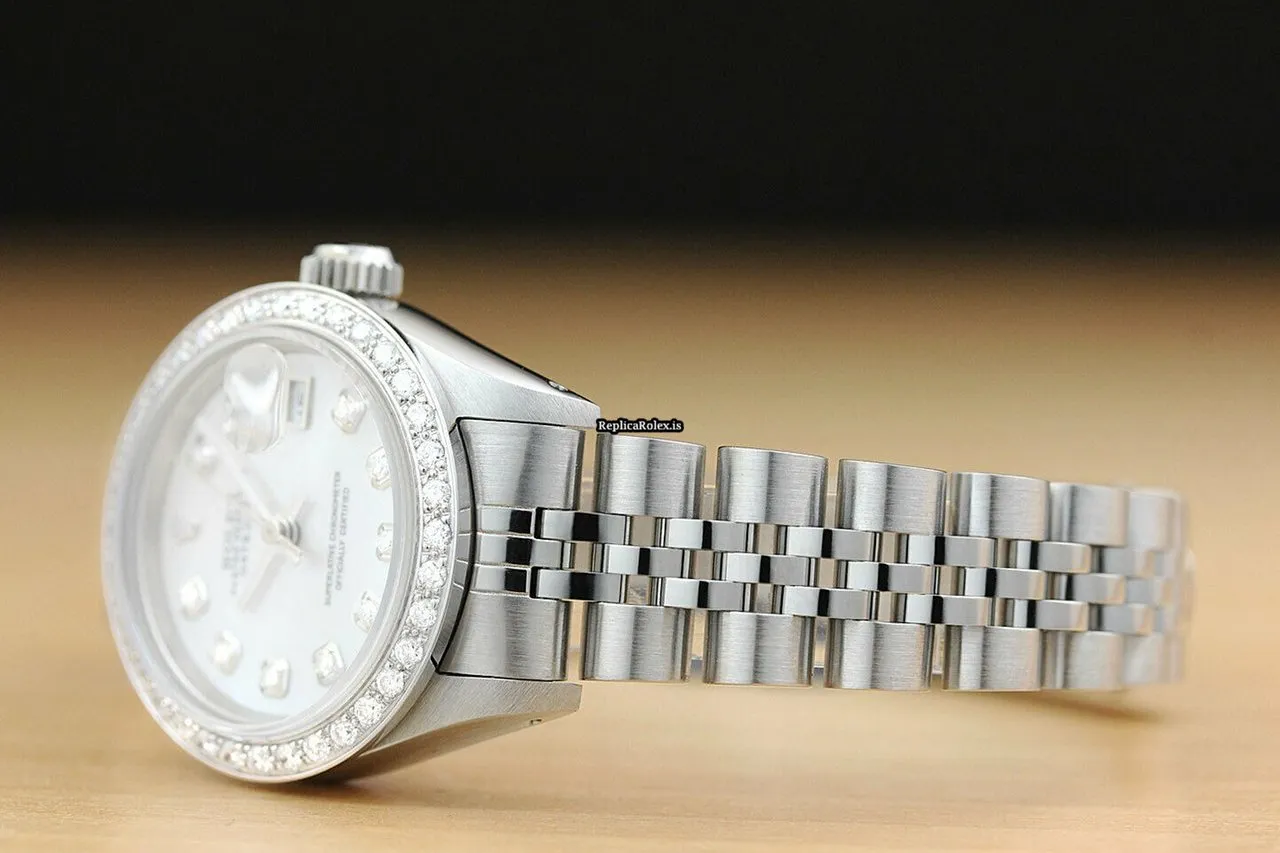 Attractive Copies Rolex Lady-datejust 69174 Caliber 2135 Automatic Movement 26mm Steel Case Womens Watch - Image 4