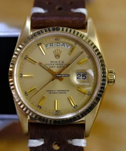 Fantastic Copy Rolex Day-date 36 1803 Caliber 1556 Automatic Movement 36mm Yellow Gold Case Mens/unisex Watch