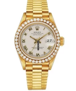 Lovely Replica Rolex Lady-datejust 69178 Automatic Movement 26mm Yellow Gold Case Womens Watch