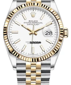 Exquisite Fakes Rolex Datejust 126233 Caliber 3235 Automatic Movement 36mm Gold/steel Case Mens/unisex Watch