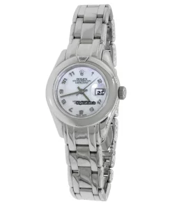 Top Replica Rolex Pearlmaster 69329 Automatic Automatic Movement 29mm White Gold Case Womens Watch
