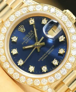 Fine Fake Rolex Lady-datejust 69178 Caliber 2135 Automatic Movement 26mm Yellow Gold Case Womens Watch
