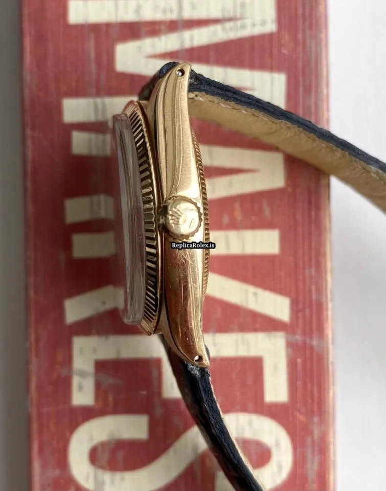 Trustworthy Replica Rolex Oyster Perpetual 34 1005 Caliber 1570 Automatic Movement 34mm Yellow Gold Case Mens/unisex Watch - Image 7