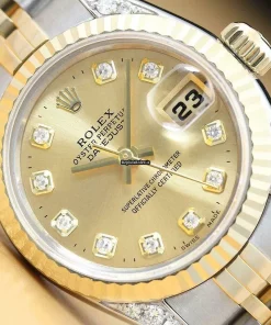 Wholesale Replica Rolex Lady-datejust 69173 Caliber 2135 Automatic Movement 26mm Steel Case Womens Watch