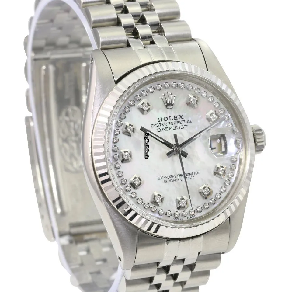 1:1 Fake Rolex Datejust Caliber 3035 Automatic Movement 36mm Steel Case Mens/unisex Watch - Image 5