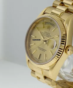 Wonderful Knockoff Rolex Day-date 36 18038 Automatic Movement 36mm Yellow Gold Case Mens/unisex Watch