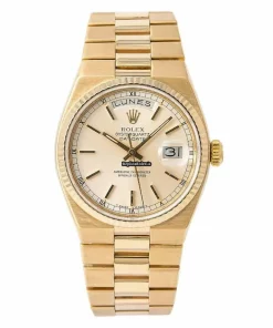 1:1 Clone Rolex Day-date Oysterquartz 19018 Quartz Movement 36mm Yellow Gold Case Mens/unisex Watch