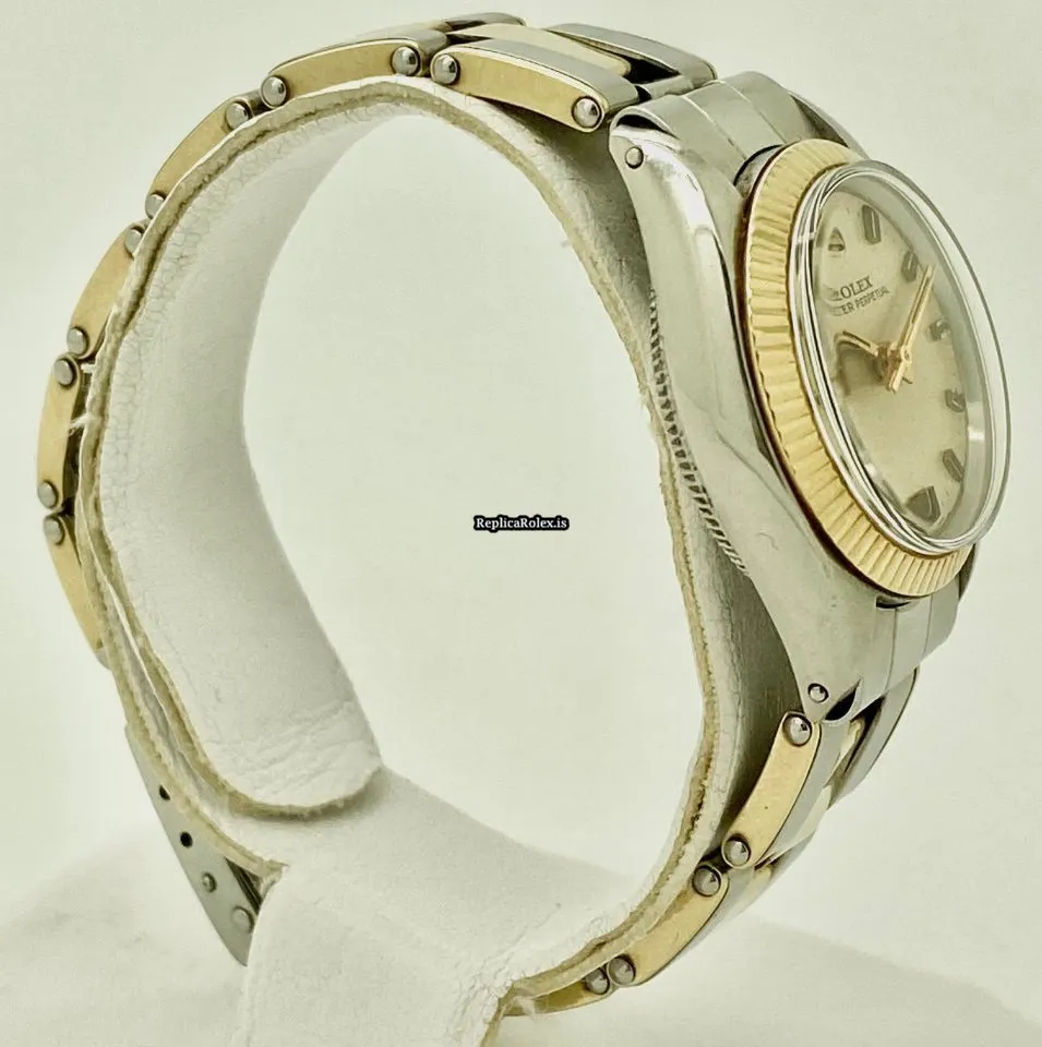 Affordable Fake Rolex Oyster Perpetual 26 6718 Caliber 2030 Automatic Movement 24mm Gold/steel Case Womens Watch - Image 3
