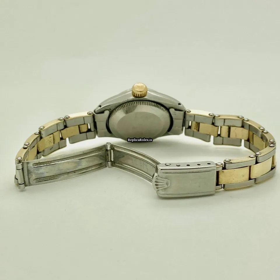 Affordable Fake Rolex Oyster Perpetual 26 6718 Caliber 2030 Automatic Movement 24mm Gold/steel Case Womens Watch - Image 5