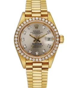 Superb Replicas Rolex Lady-datejust 69138 Automatic Movement 26mm Yellow Gold Case Womens Watch