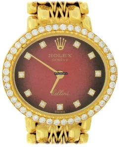 Trustworthy Replica Rolex Cellini 4436 Caliber 1600 Manual Winding Movement 25x23mm Yellow Gold Case Womens Watch