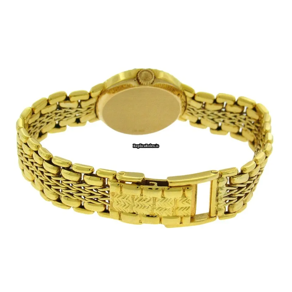 Trustworthy Replica Rolex Cellini 4436 Caliber 1600 Manual Winding Movement 25x23mm Yellow Gold Case Womens Watch - Image 3