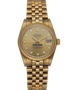 Cheap Replica Rolex Lady-datejust 68278 Automatic Movement 31mm Yellow Gold Case Womens Watch